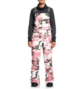 Spodnie Damskie DC COLLECTIVE BIB Dusty Rose Vintage Camo 